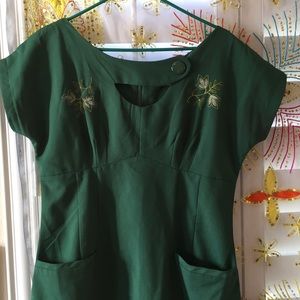 Forrest Green Vintage Dress